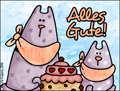 Alles Gute zum Geburtstag, Herzlichen Glckwunsch, gratuliere, kuchen,torte,katze,