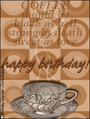 happy birthday, bday, b-day, coffee