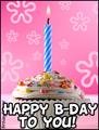 happy birthday, b-day, bday, cupcake