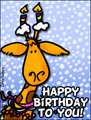 happy birthday, cake, candle, party, bday, b-day, giraffe