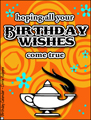 happy birthday, bday, b-day, birthday wish, wishes, magic lamp