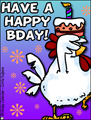 happy birthday, b-day, bday, cheer, chicken, cake