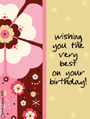 birthday - wishing you the best