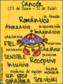 zodiaco, los doce signos, signos del zodaco, horscopo, Spanish zodiac cards, Cancr, cancer