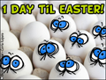 easter countdown, happy easter, eggs, spring,