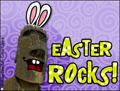 happy easter, easter rocks, easter island, rapanui