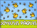 joyeuses Pques, uf de Pques , poussin