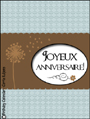 french birthday card,joyeux anniversaire,trendy,stylish,dandelion,