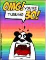 birthday, OMG, 30, turning 30, 30th birthday, shocked ,getting older, panda, 30th