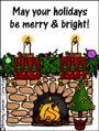 hearth,open fire,fireplace,merry and bright, holiday, holidays, seasons greetings, christmas, xmas, happy holidays, winter, solstice,