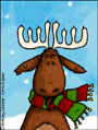 moose,candles,flash,animated,snow, holiday, holidays, seasons greetings, christmas, xmas, happy holidays, winter, solstice,