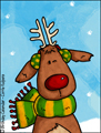 rudolph,reindeer,red nose,snow,animated, holiday, holidays, seasons greetings, christmas, xmas, happy holidays, winter, solstice,