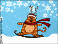 buon natale,italian christmas card,snowboarding,boarding,kitty,snow,wintersports,winter,downhill,animated,ski,happy holidays,xmas,christmas,