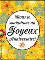 joyeux anniversaire, happy birthday, birthday card in french, bon anniversaire, french, celebration, animated,language card, flower, flicitations, franais,