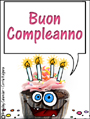 Buon compleanno, piccolo tortino,happy birthday, birthday card in Italian, Italiano, celebration, language card, confetti, auguri, congratulazioni,