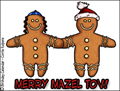 interfaith,chrismukkah,hanukkah,christmas,gingerbread,merry mazel tov,rabbi,santa,