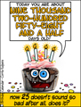 25, 25th birthday, happy birthday, turning 25, cupcake, milestone, celebration, party,
