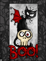 halloween,boo,cat,black,cat,kitty,skull,spooky,scary,vampire,monster,trick or treat,