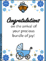 it's a boy, african american, baby, baby boy, infant, boy, son, nephew, godson, godchild, congratulations, announcement, baby shower invitation, invite, newborn, new parents, new mom, new dad