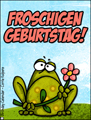 froschigen geburtstag,gratuliere,frosch,