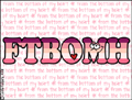 ftbomh, from the bottom of my heart, text, txt, chat speak, txt spk, SMS, texting, chat