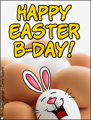 B-day, birthday at easter, easter b-day, easter bunny, egg, spring,