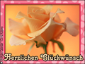 Alles Gute zum Geburtstag, Herzlichen Glckwunsch, gratuliere, rose