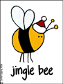 jingle bee, holiday, holidays, seasons greetings, christmas, xmas, happy holidays, winter, solstice, bee, bell, jingle bells