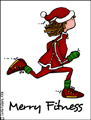merry fitness woman, fitness, exercise, health, be fit, healthy holiday, health, personal trainer, coach, aerobics instructor, runner, jog, running, marathon, health, fitness instructor, gym, spa, holiday, holidays, seasons greetings, christmas, xmas, hap