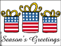 seasons greetings, patriotic, boxes, gifts, presents, stars and stripes, american flag, patriot, military, holiday, holidays, seasons greetings, christmas, xmas, happy holidays, winter, solstice,