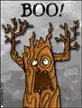 boo tree, halloween, hallows eve, samhain, witching hour, haunted, spooky, scary, boo, trick or treat, haunted forest,