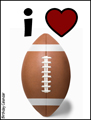 i love, sports, american football, football