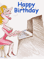 birthday everyone, uncle, woman, piano, music