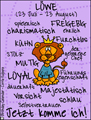 Sternzeichen, Tierkreiszeichen, Horoskop, Gestirne, Zeichen, Astrologie, Stichworte, Zodiak, Tierkreiszeichen Karte, German Zodiak cards, Lwe, leo
