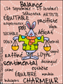 les 12 Signes du Zodiaque, balance, zodiaque, astrologie, horoscope, signe, joyeux anniversaire, felicittions, cartes de voeux, French zodiak card, vierge, virgo