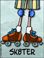 sk8ter,skater,rollerskate,inline skates,blading,booster blades,wheels,grinds,IFSA,