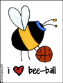 i love bee ball, basketball, sports, b-ball, b ball, basketball court, player, horse, one on one, pickup, hoops