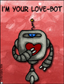 love-bot,robot,bot,love machine,heart,sci-fi,valentine,love,i love you,slave,android,virtual,artificial,