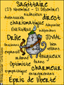 sagittaire, sagittarius, les 12 Signes du Zodiaque, balance, zodiaque, astrologie, horoscope, signe, joyeux anniversaire, felicittions, cartes de voeux, French zodiak card,