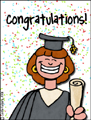 graduation - congratulations, congratulations, announce, announcement, graduate, valedictorian, success, diploma, gratuation, cap and gown