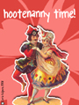 party hootenanny time, dance, dancing, drinks and dancing, invitation