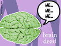 brain dead, zombie, brains, resurrection, evil dead, funny, humour, humor, humorous, word play, pun