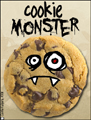 cookie monster, snack, cookie, chocolate chip, virtual cookie, treat
