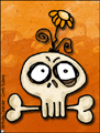 skull,flower,goth,bones,death,dead,gothic,skeleton,dark,alternative,