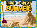 summer,beach,happy summer,vacation,sand castle,sand,sea, shovel, waves, tan, tanning, hot, sun, sunny