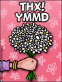 thank you, thanks, thx, thanks , thx ymmd, flowers, bouquet,