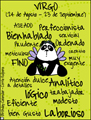 zodiaco, virgo, los doce signos, signos del zodaco, horscopo, Spanish zodiac cards,
