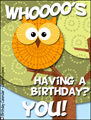 happy birthday, bday, b-day, owl,