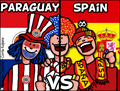 2010 worldcup, FIFA, soccer, football, paraguay vs spain, quarter finals, last 16